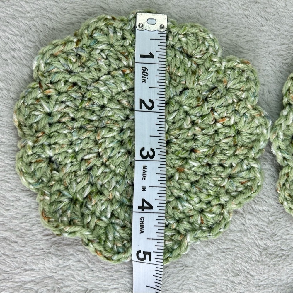 Handmade Crocheted Coaster Set - Picture 3 of 4